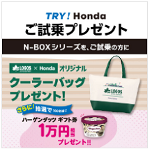 ＴＲＹ！Ｈｏｎｄａ　Ｎ－ＢＯＸ 試乗プレゼント